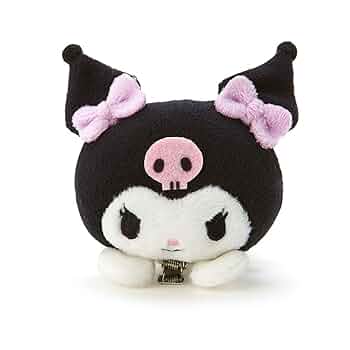 サンリオ　クロミ　KUROMI potete  ヘアクリップ　1点 クロミ ヘアクリップ サンリオ SANRIO sanrio フェイスヘア